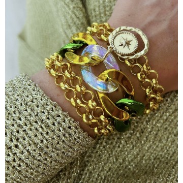 Bracelet maille gold MULTICO multi-tours.
