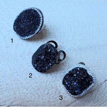 Bague réglable noir.