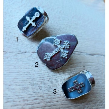 Bague réglable cross.