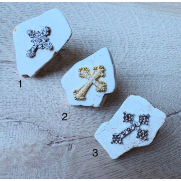 Bague réglable cross whity.