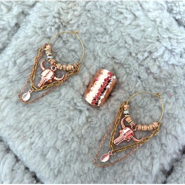 Boucles d'oreilles créoles bubu